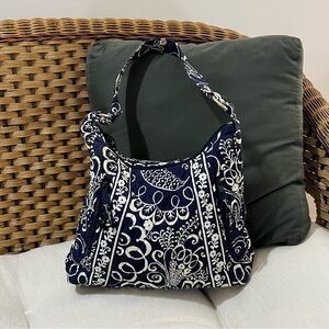 Vera Bradley Blue and White Cambridge Shoulder Bag